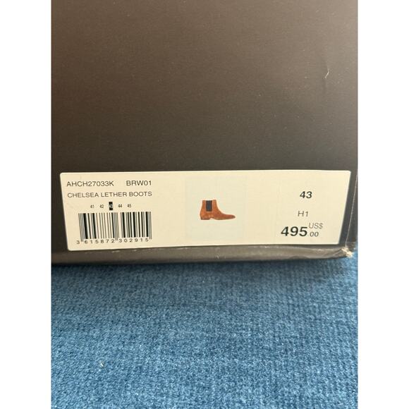 (43) NWT $495 The Kooples Brown suede leather Chelsea boots - Picture 10 of 13